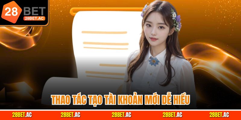 Thao tác tạo tài khoản mới dễ hiểu